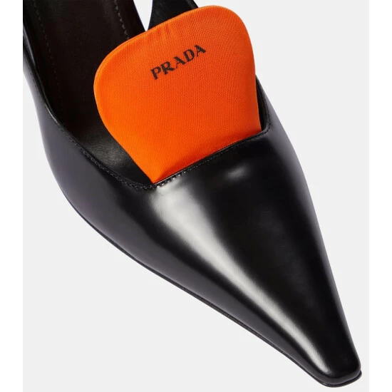 Prada Leather Slingback Pumps 7 Prada Leather Slingback Pumps - Image 5
