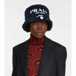Prada Logo Terry Bucket Hat