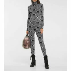 Prada Floral Jacquard Wool-blend Jumpsuit