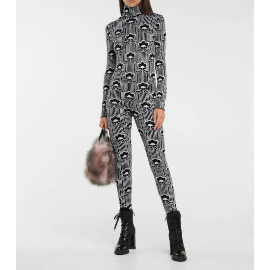 Prada Floral Jacquard Wool-blend Jumpsuit 3 Prada Floral Jacquard Wool-blend Jumpsuit