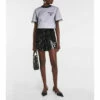 Prada High-rise Silk Chiffon Shorts 1 Prada High-rise Silk Chiffon Shorts -Cheap Prada Store unnamed file 5418
