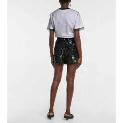 Prada High-rise Silk Chiffon Shorts -Cheap Prada Store unnamed file 5419