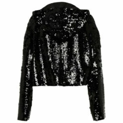 Prada Embellished Silk Chiffon Hoodie