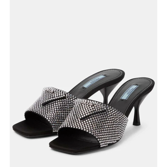 Prada Crystal Embellished Sandals 6 Prada Crystal Embellished Sandals - Image 4