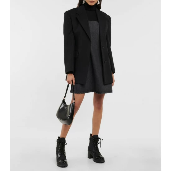 Prada Leather-trimmed Nylon Boots 3 Prada Leather-trimmed Nylon Boots