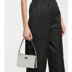 Prada Metallic Leather Shoulder Bag