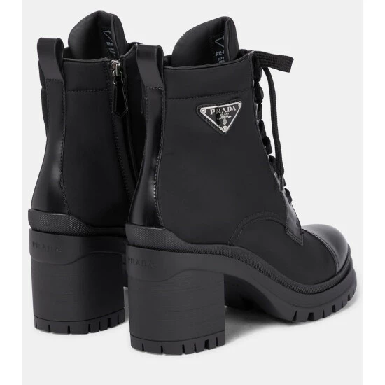Prada Leather-trimmed Nylon Boots 4 Prada Leather-trimmed Nylon Boots - Image 2