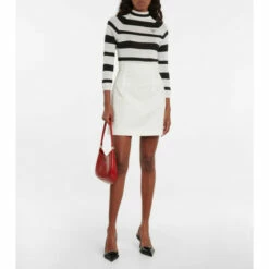 Prada Cotton And Silk-blend Striped Sweater