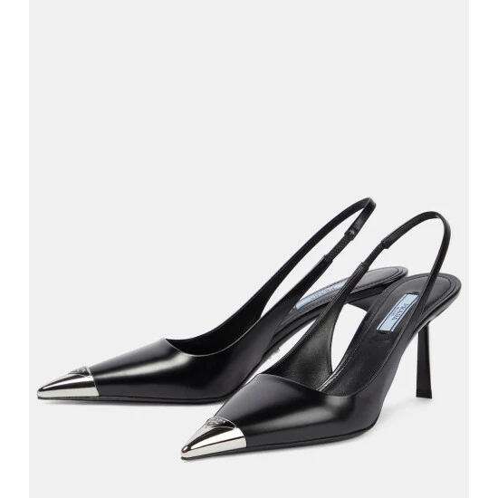 Prada Leather Slingback Pumps 6 Prada Leather Slingback Pumps - Image 4