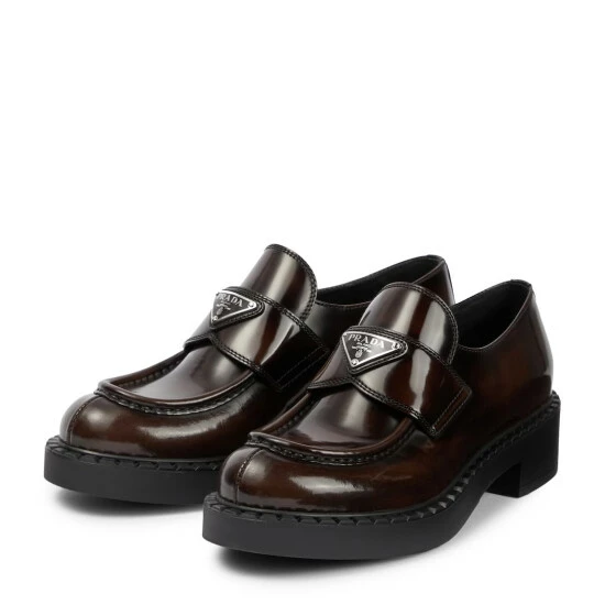 Prada Logo Leather Loafers 5 Prada Logo Leather Loafers - Image 4