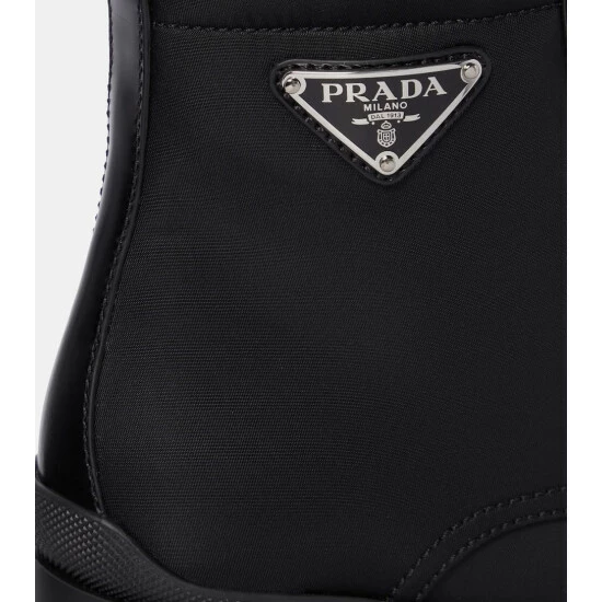 Prada Leather-trimmed Nylon Boots 7 Prada Leather-trimmed Nylon Boots - Image 5