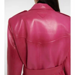 Prada Double-breasted Leather Coat -Cheap Prada Store unnamed file 5503