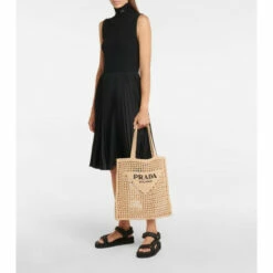 Prada Small Logo Raffia Tote -Cheap Prada Store unnamed file 554