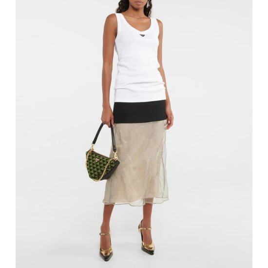 Prada Metallic Mary Jane Pumps 3 Prada Metallic Mary Jane Pumps