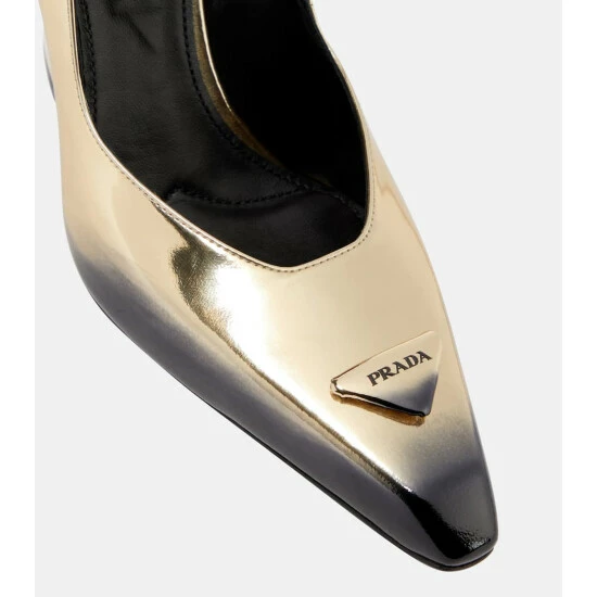 Prada Metallic Mary Jane Pumps 7 Prada Metallic Mary Jane Pumps - Image 5