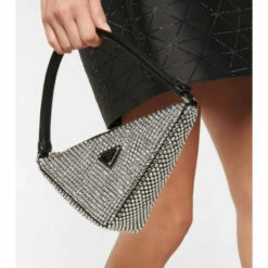 Prada Triangle Embellished Satin Pouch -Cheap Prada Store unnamed file 601