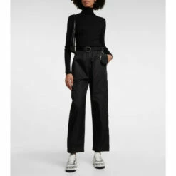 Prada Downtown Logo Leather Sneakers