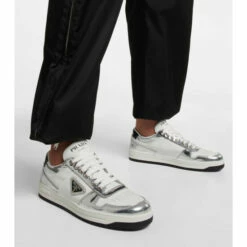 Prada Downtown Logo Leather Sneakers -Cheap Prada Store unnamed file 610