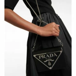 Prada Mini Leather Crossbody Bag