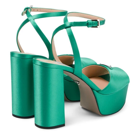 Prada Satin Platform Sandals 4 Prada Satin Platform Sandals - Image 2