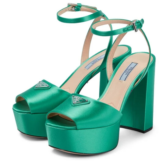 Prada Satin Platform Sandals 6 Prada Satin Platform Sandals - Image 4