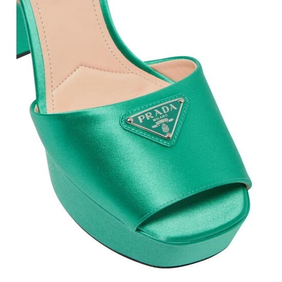 Prada Satin Platform Sandals 7 Prada Satin Platform Sandals - Image 5