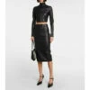 Prada Leather Midi Skirt -Cheap Prada Store unnamed file 64