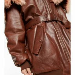 Prada Mohair And Shearling-trimmed Leather Coat -Cheap Prada Store unnamed file 672