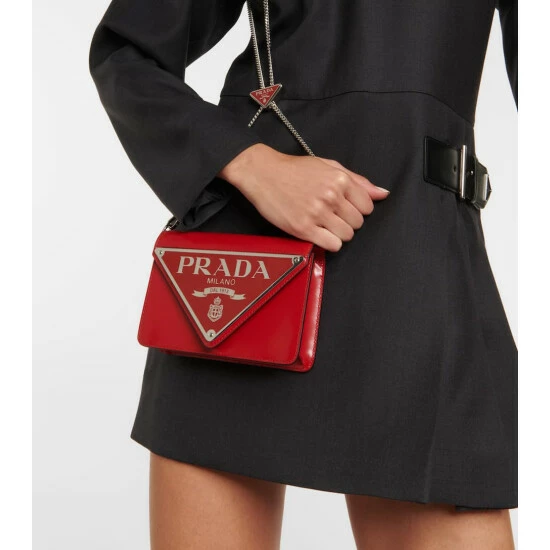 Prada Small Logo Leather Crossbody Bag 3 Prada Small Logo Leather Crossbody Bag