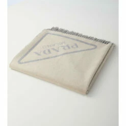 Prada Logo Jacquard Cashmere Blanket -Cheap Prada Store unnamed file 773