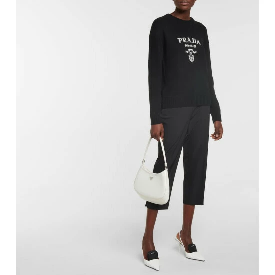 Prada Logo Wool And Cashmere Sweater 3 Prada Logo Wool And Cashmere Sweater