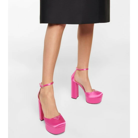 Prada Satin Platform Pumps 5 Prada Satin Platform Pumps - Image 3