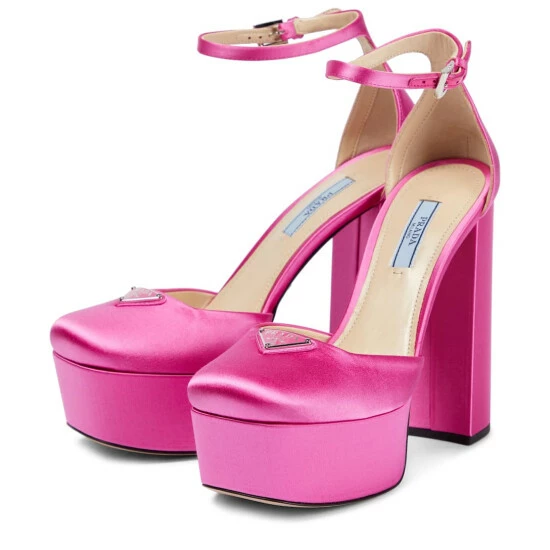 Prada Satin Platform Pumps 6 Prada Satin Platform Pumps - Image 4