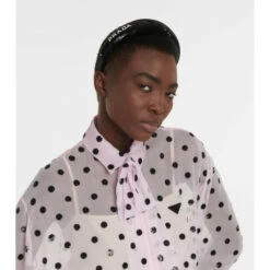 Prada Logo Sequined Headband