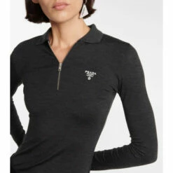 Prada Logo Wool-blend Zip Sweater -Cheap Prada Store unnamed file 819