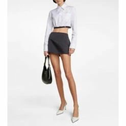 Prada Cropped Cotton Shirt