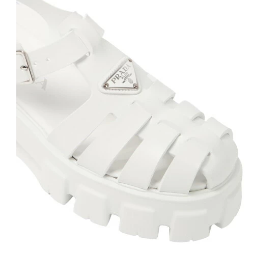Prada Monolith Logo Platform Sandals 7 Prada Monolith Logo Platform Sandals - Image 5