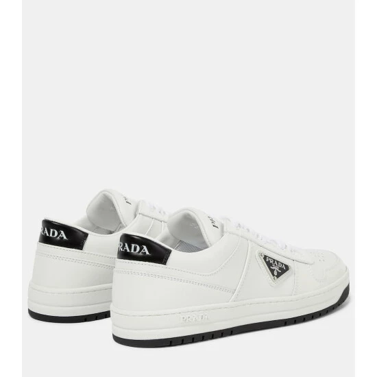 Prada Logo Leather Sneakers 4 Prada Logo Leather Sneakers - Image 2