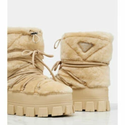Prada Shearling And Leather Snow Boots -Cheap Prada Store unnamed file 95