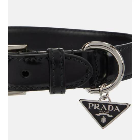 Prada Brushed Leather Dog Collar 3 Prada Brushed Leather Dog Collar